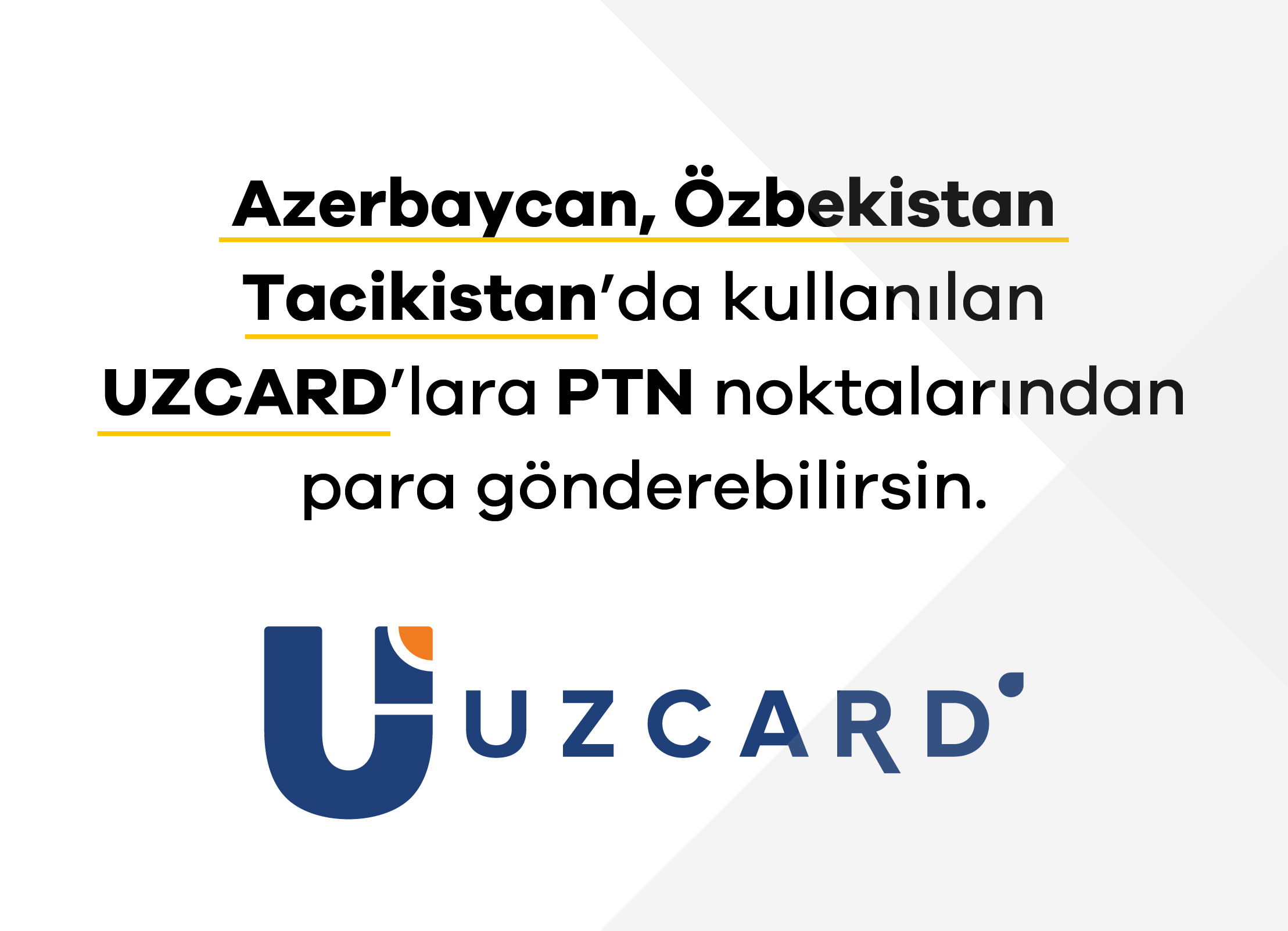 Azerbaycan, Özbekistan ve Tacikistan’a UZCARD ile Para Gönderin